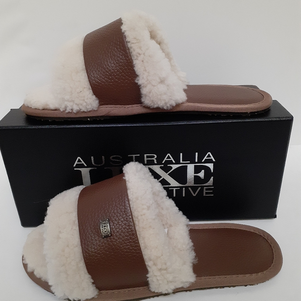 New Australia Luxe Shearling Slippers Sz 9 - Picture 2 of 6